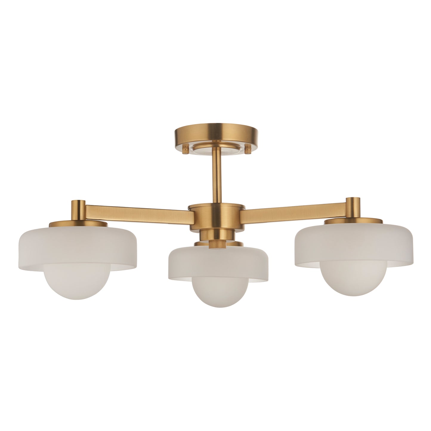 Boss Ceiling Light Brushed Aged Brass – Brass