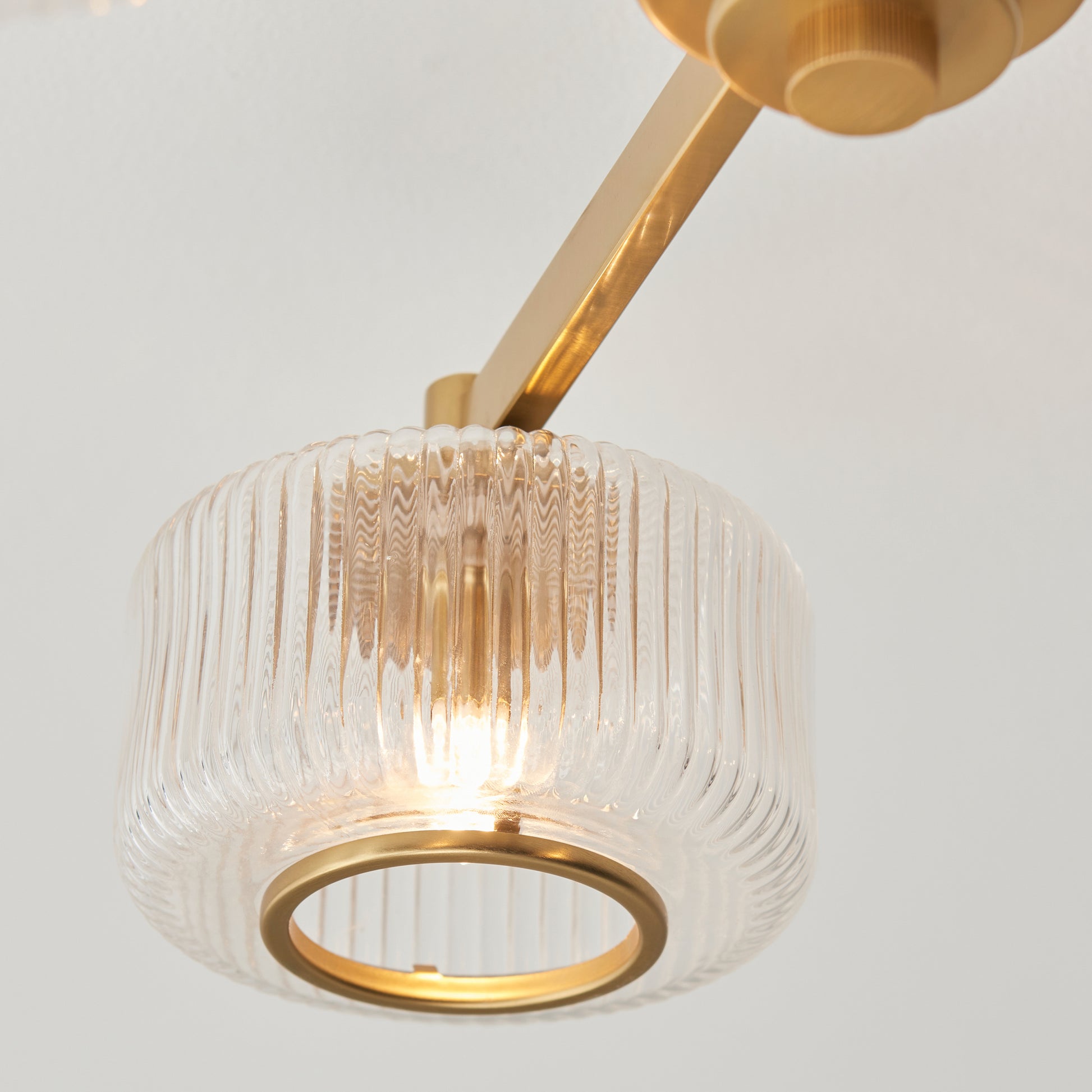 Stamford Ceiling Light Brushed Aged Brass – Brass