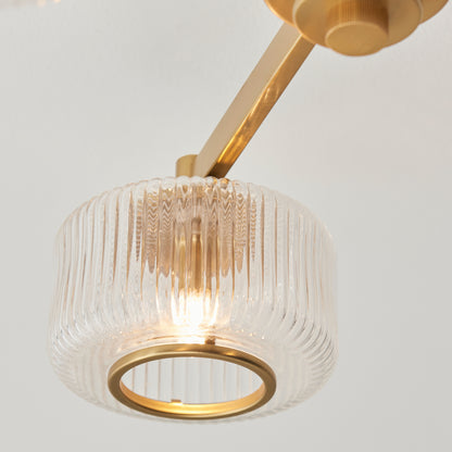 Stamford Ceiling Light Brushed Aged Brass – Brass