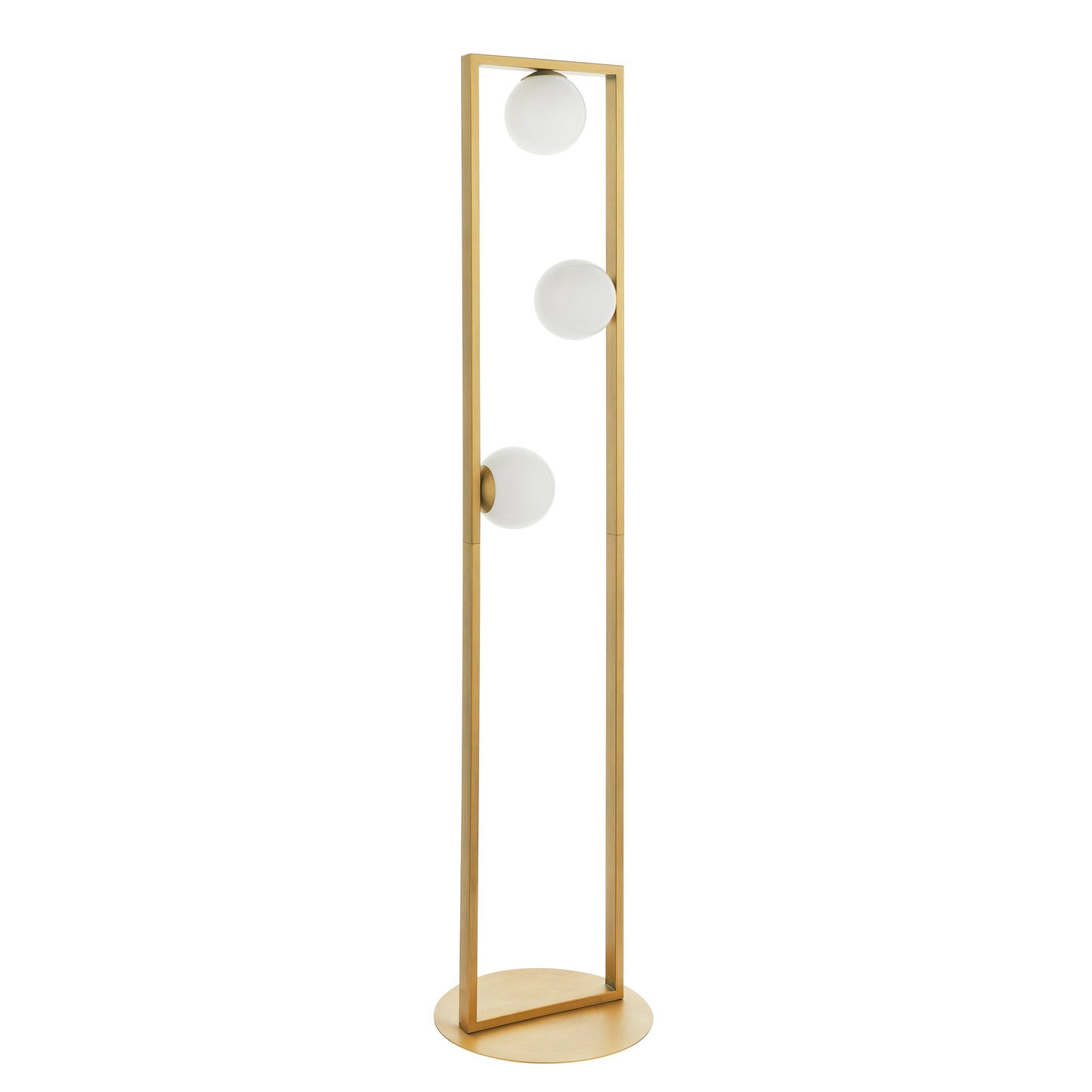 Teo 3 Floor Lamp Brushed Gold – Gold