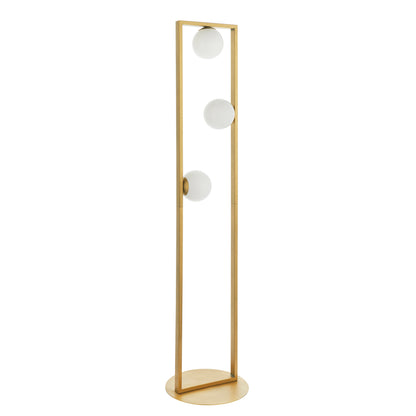 Teo 3 Floor Lamp Brushed Gold – Gold