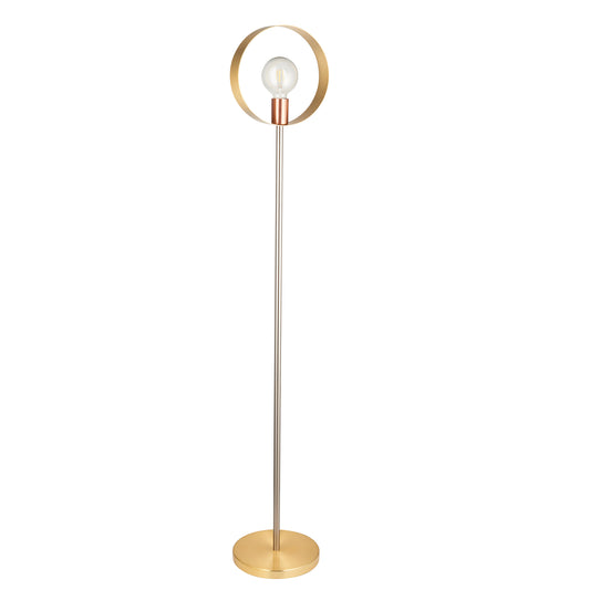 Hoop Floor Light Brushed Gold – Brass