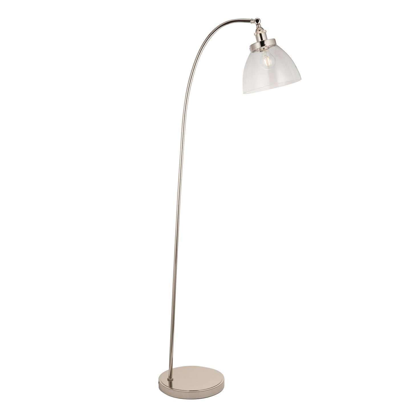 Hansen Floor Lamp Bright Nickel – Nickel