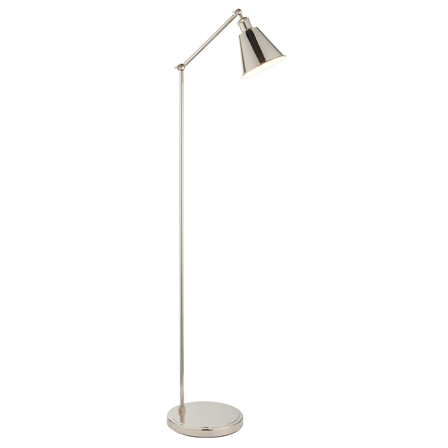 Hal Task Floor Lamp Bright Nickel – Nickel
