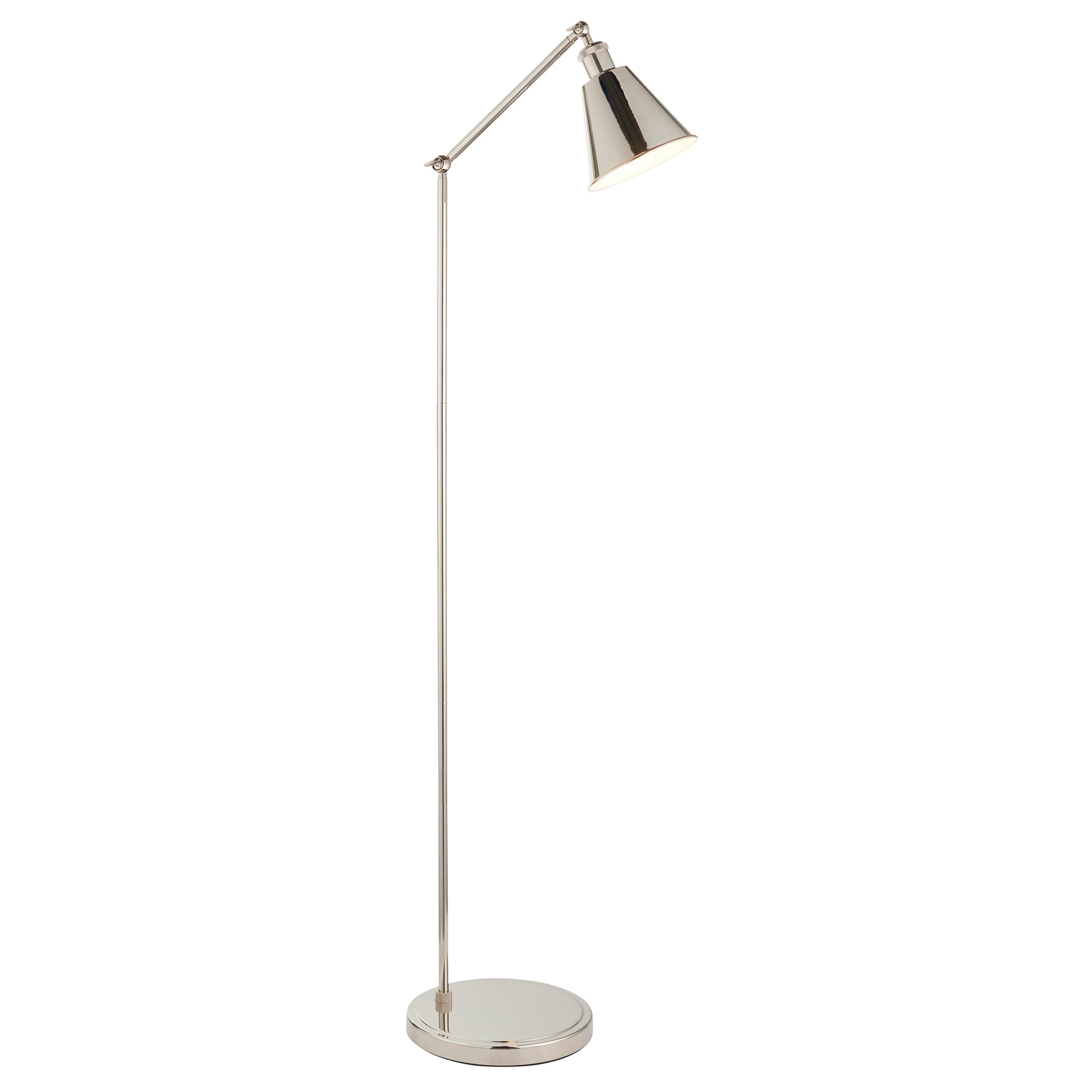 Hal Task Floor Lamp Bright Nickel – Nickel