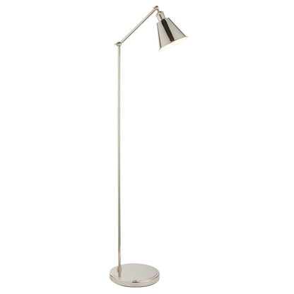 Hal Task Floor Lamp Bright Nickel – Nickel