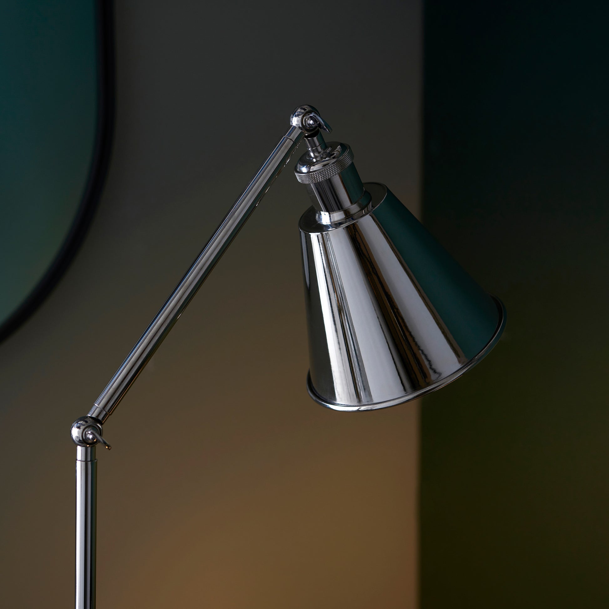 Hal Task Floor Lamp Bright Nickel – Nickel