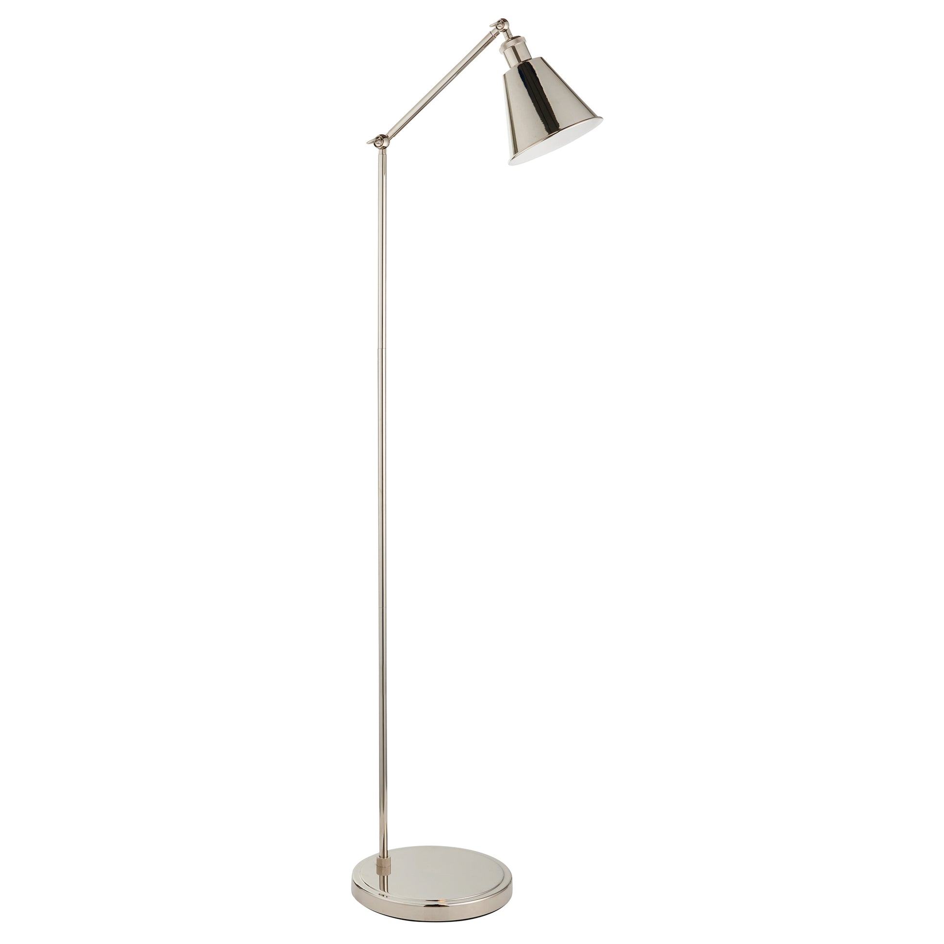 Hal Task Floor Lamp Bright Nickel – Nickel
