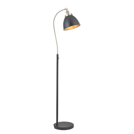 Franklin Floor Lamp Pewter – Black