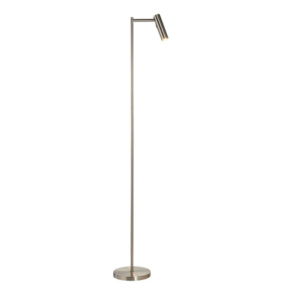 Dedicated Reader 1 Floor Lamp Satin Nickel – Nickel