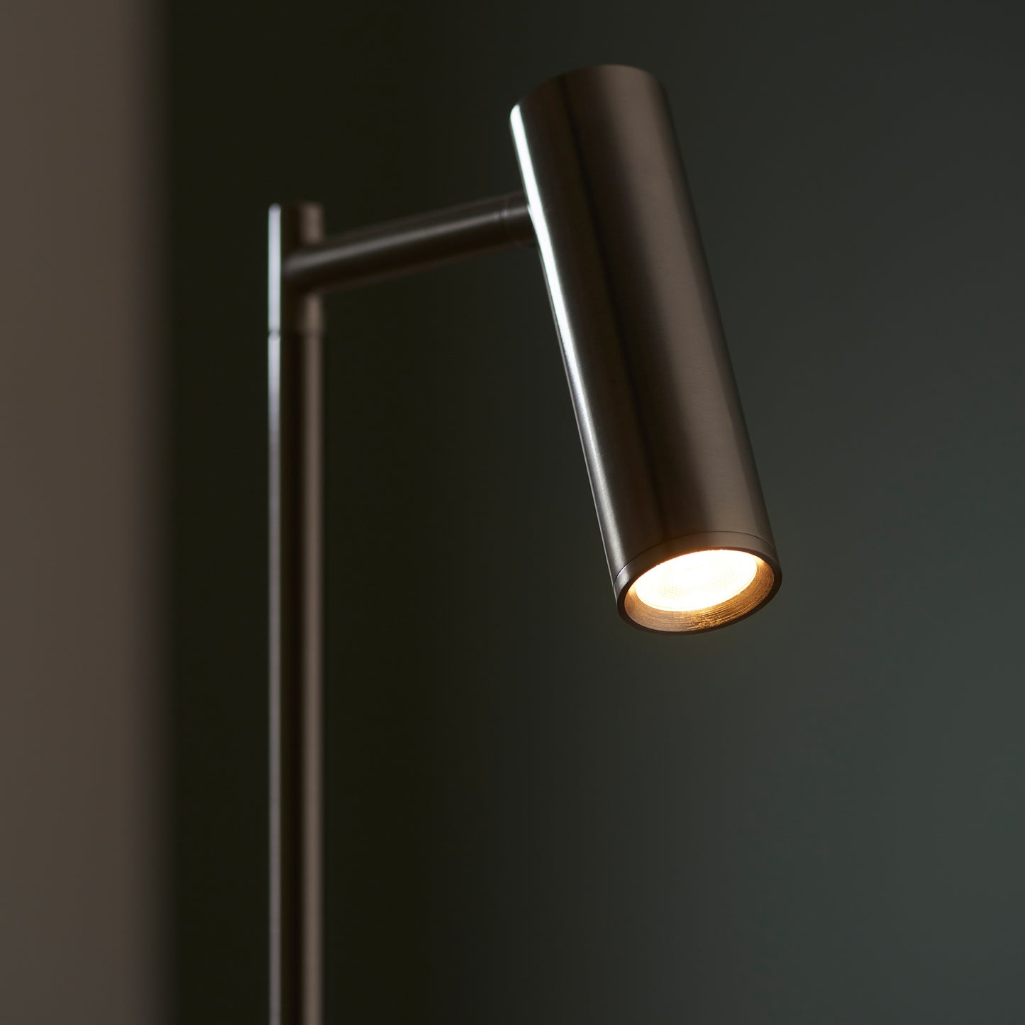 Dedicated Reader 1 Floor Lamp Satin Nickel – Nickel