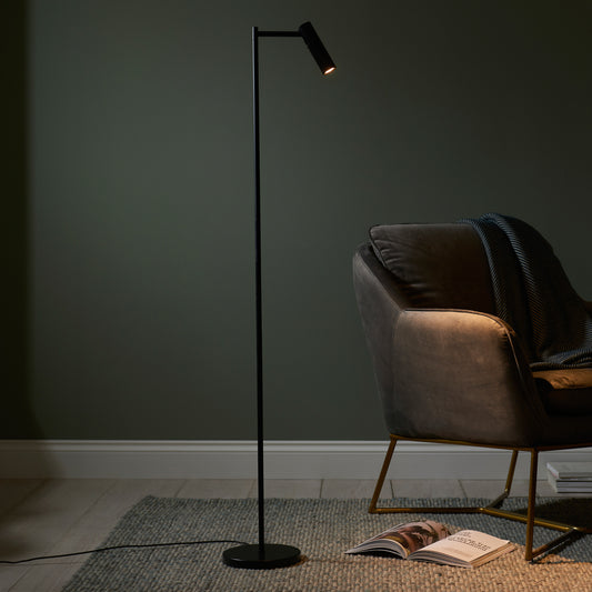 Dedicated Reader 1 Floor Lamp Matt Black – Black