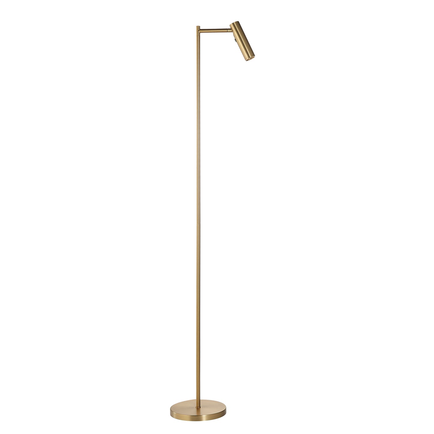 Dedicated Reader 1 Floor Lamp Satin Warm Brass – Brass
