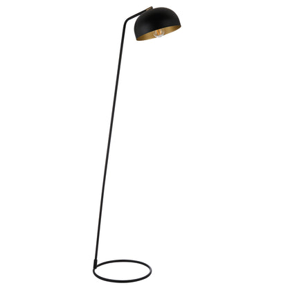 Brair 1 Floor Light Matt Black & Antique Brass – Brass
