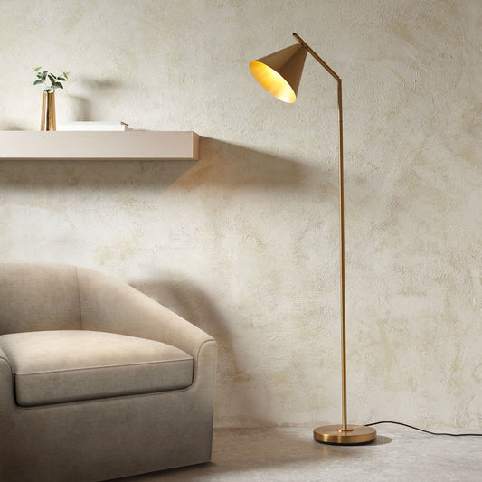 Cape Floor Light Antique Brass – Brass