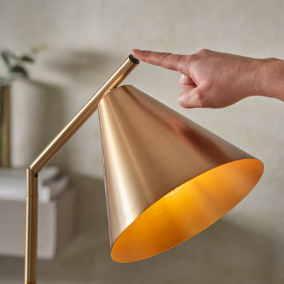 Cape Floor Light Antique Brass – Brass