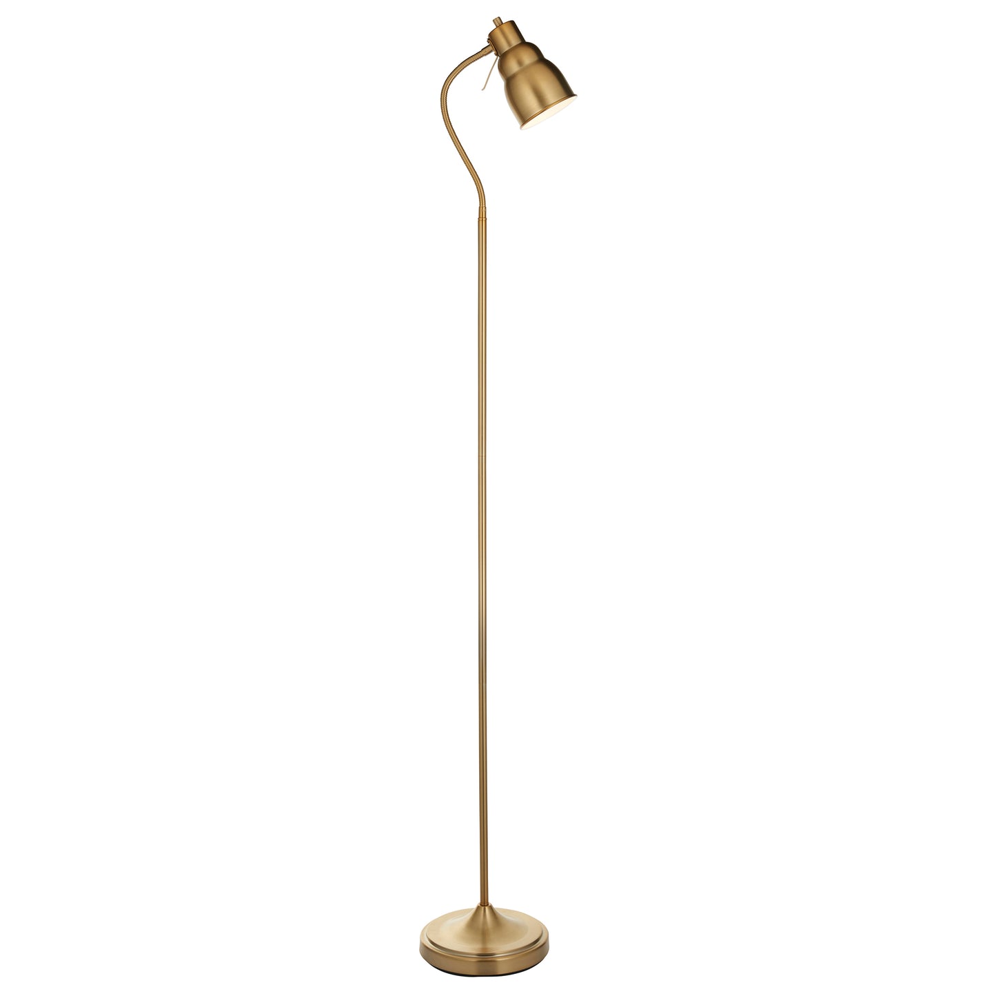 Classic Flexi Floor Lamp Brushed Aged Brass – Brass