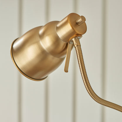 Classic Flexi Floor Lamp Brushed Aged Brass – Brass