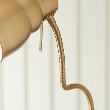 Classic Flexi Floor Lamp Brushed Aged Brass – Brass