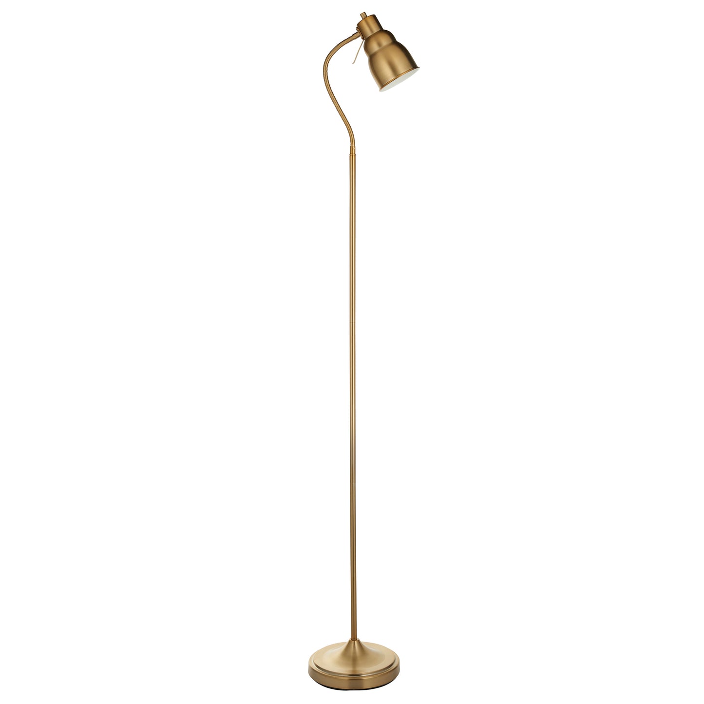 Classic Flexi Floor Lamp Brushed Aged Brass – Brass