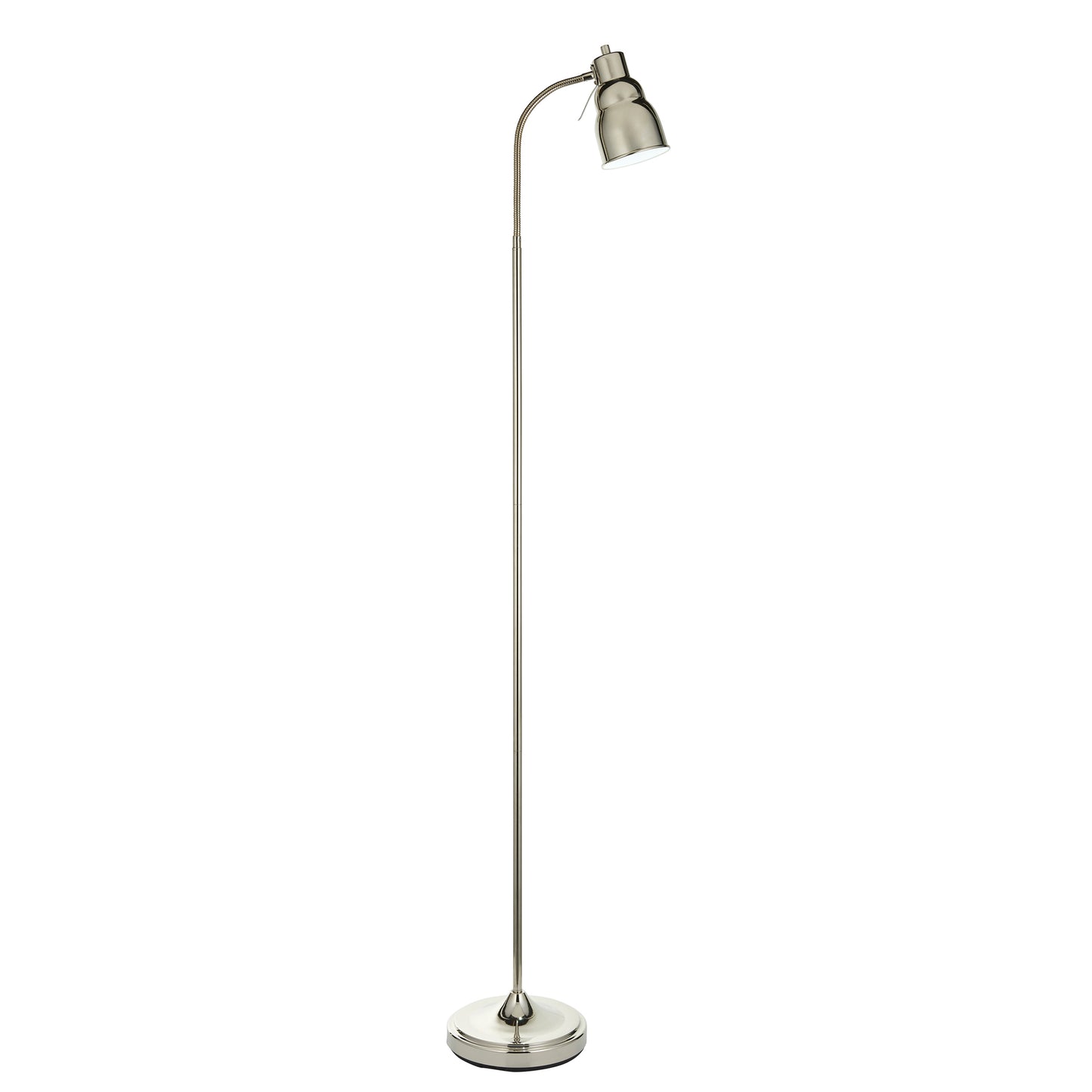 Classic Flexi Floor Lamp Bright Nickel – Nickel