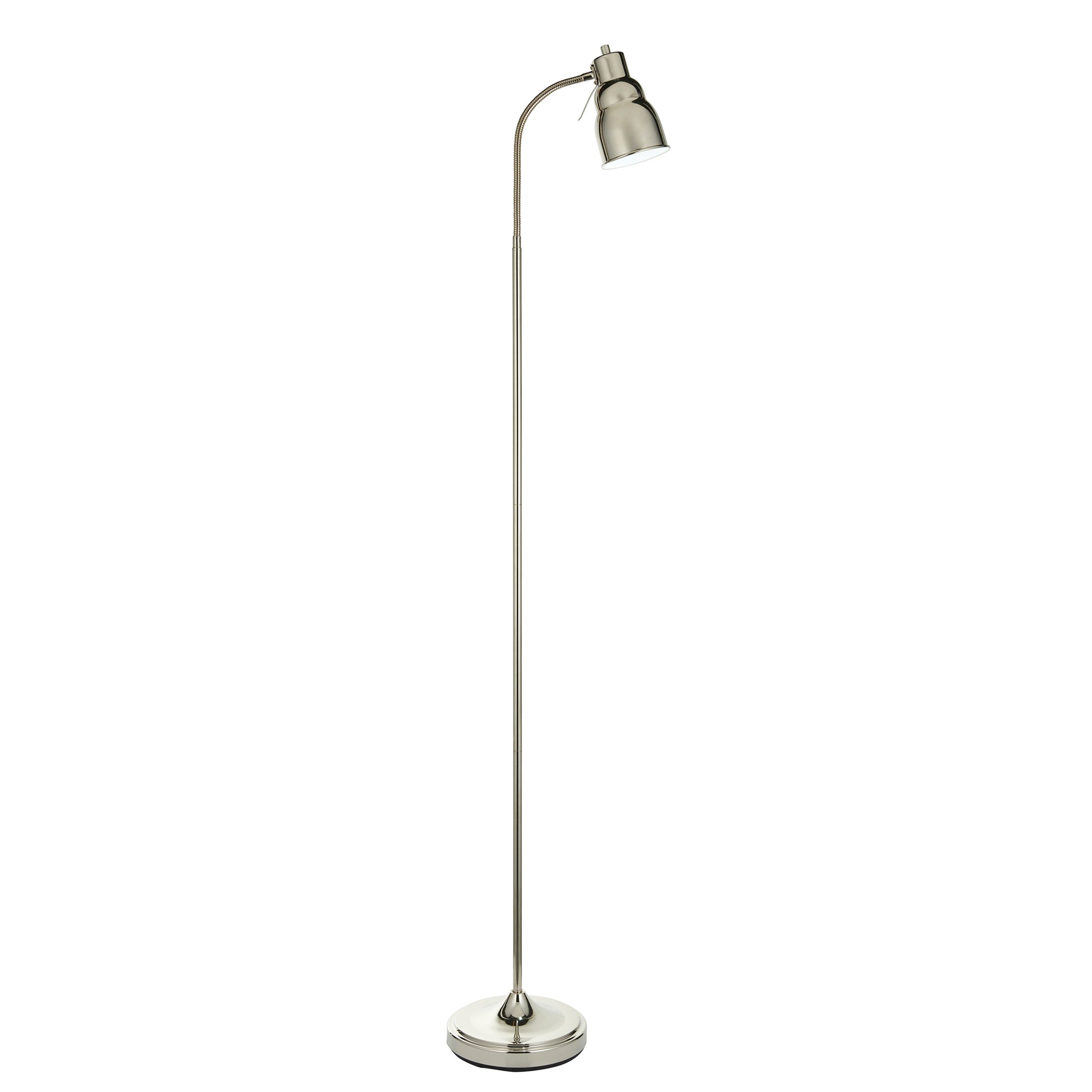 Classic Flexi Floor Lamp Bright Nickel – Nickel