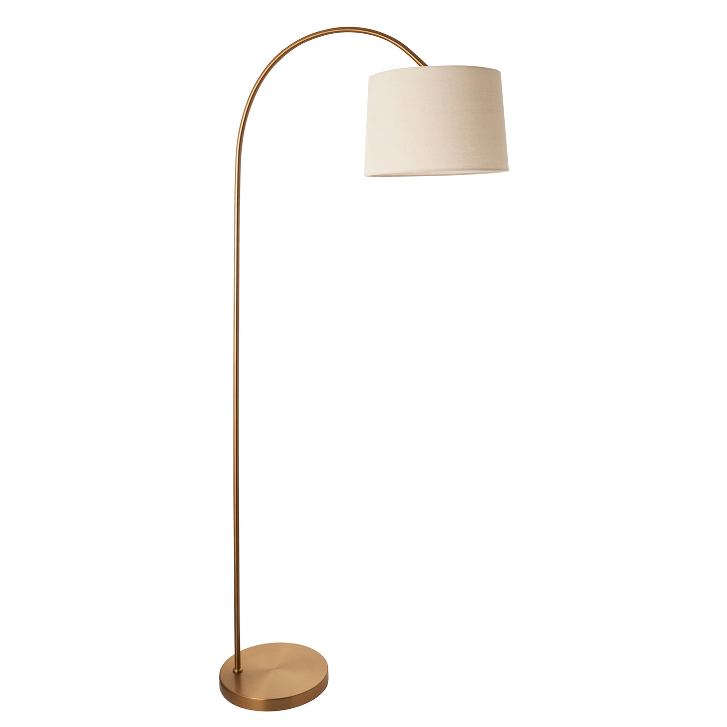 Carlson Floor Lamp Warm Brass – Natural