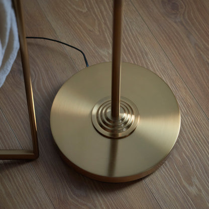 Highclere Floor Lamp Vintage Brass – Natural