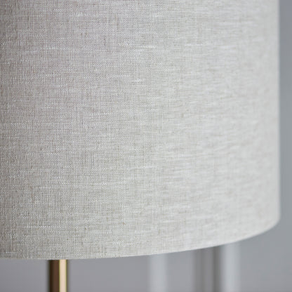 Highclere Floor Lamp Vintage Brass – Natural