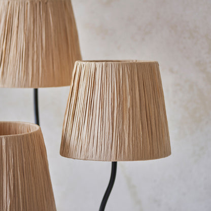 Wriggle 3 Floor Lamp Matt Black – Natural