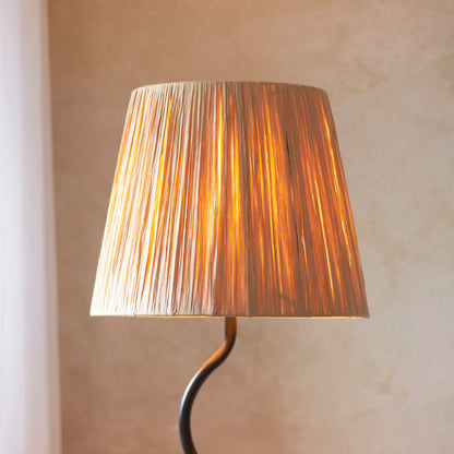 Wriggle 1 Floor Lamp Matt Black – Natural