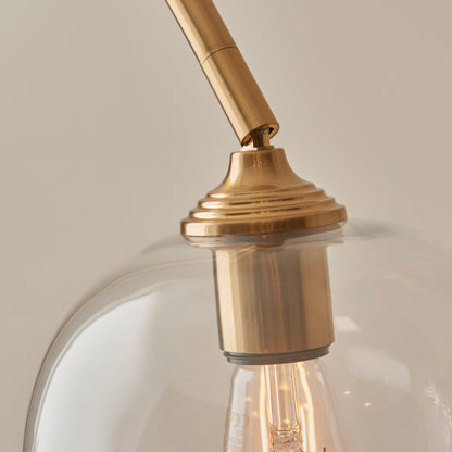 Ashcroft Floor Light Brushed Aged Brass – Brass