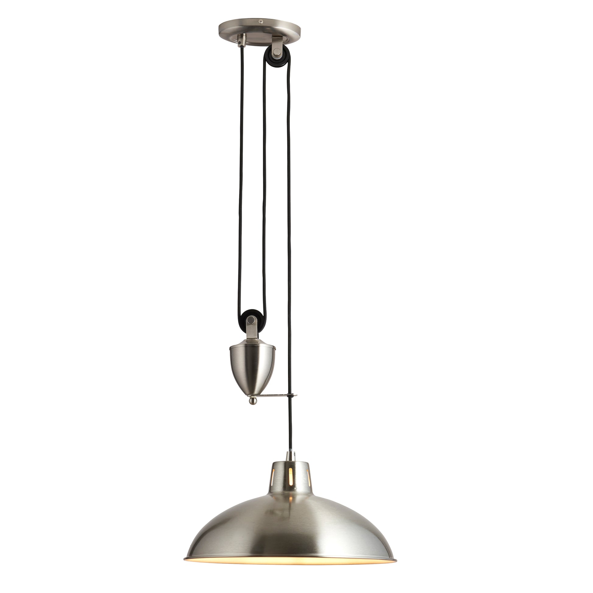 Polka Pendant Light Satin Nickel – Silver