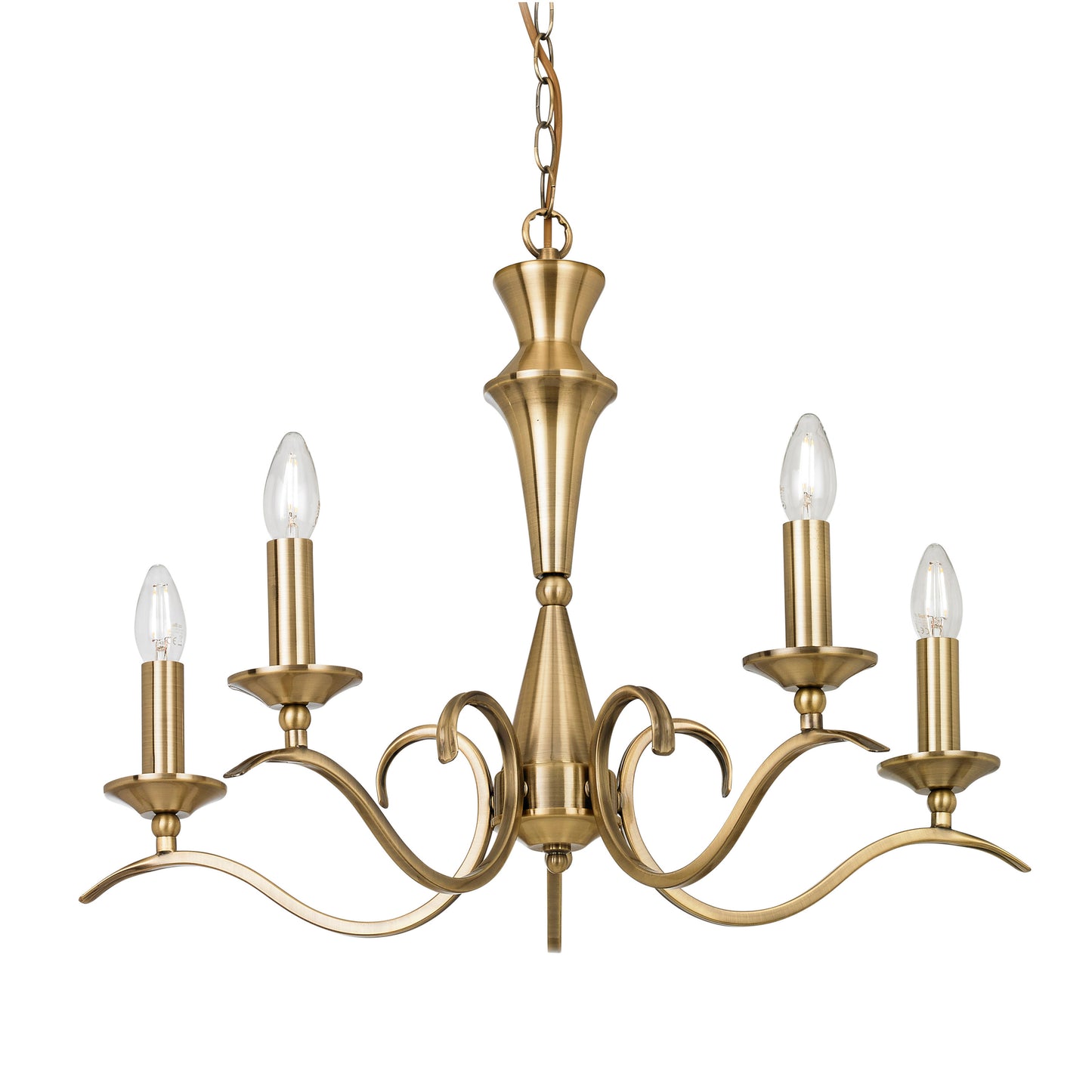 Kora 5 Pendant Light Antique Brass – Brass