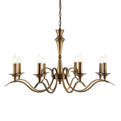Kora 8 Pendant Light Antique Brass – Brass