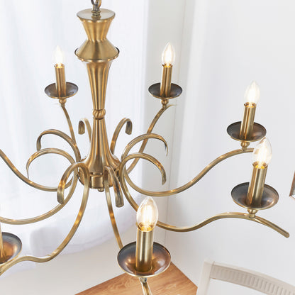 Kora 8 Pendant Light Antique Brass – Brass