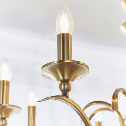 Kora 8 Pendant Light Antique Brass – Brass