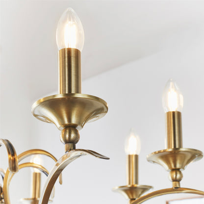 Kora 8 Pendant Light Antique Brass – Brass