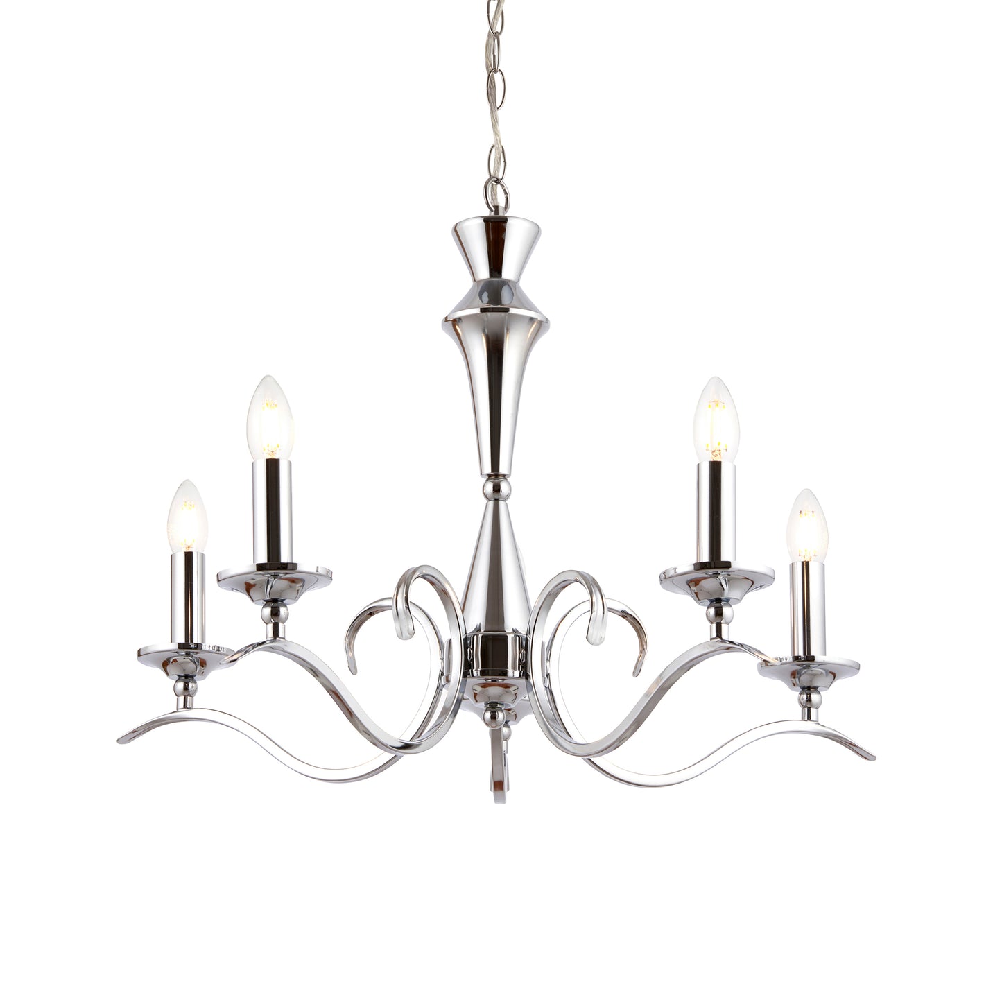 Kora 5 Pendant Light Chrome – Chrome