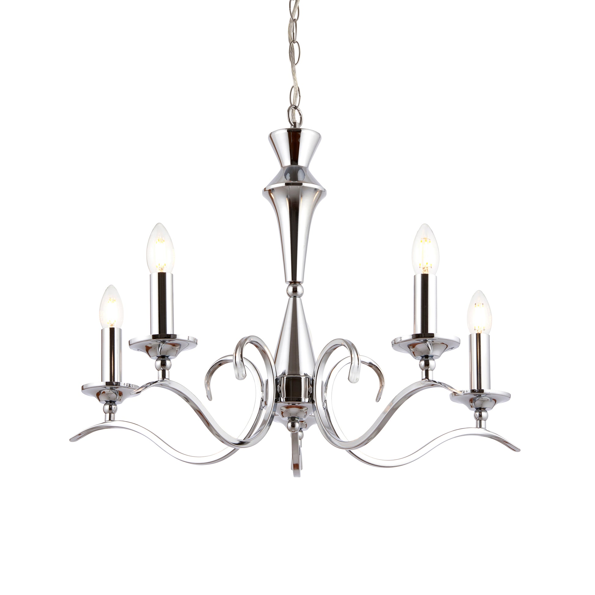 Kora 5 Pendant Light Chrome – Chrome