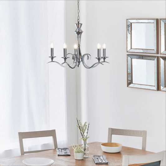 Kora 5 Pendant Light Chrome – Chrome
