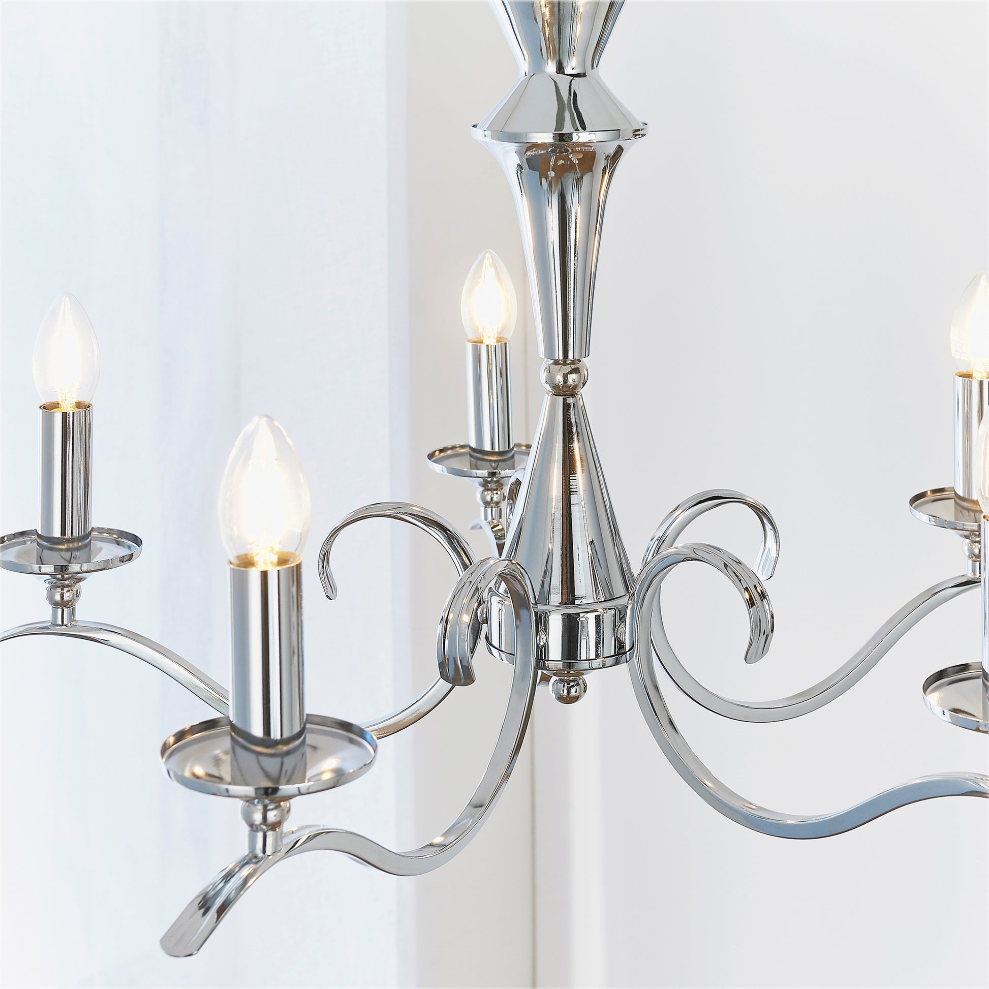 Kora 5 Pendant Light Chrome – Chrome