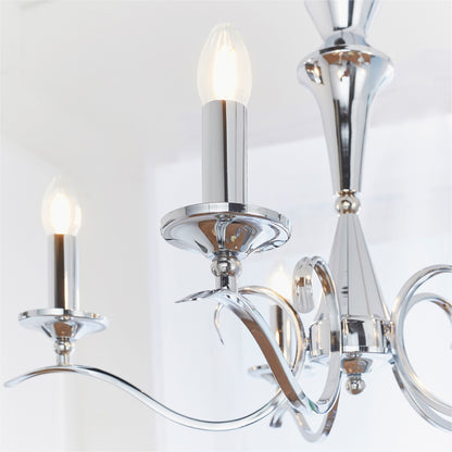 Kora 5 Pendant Light Chrome – Chrome