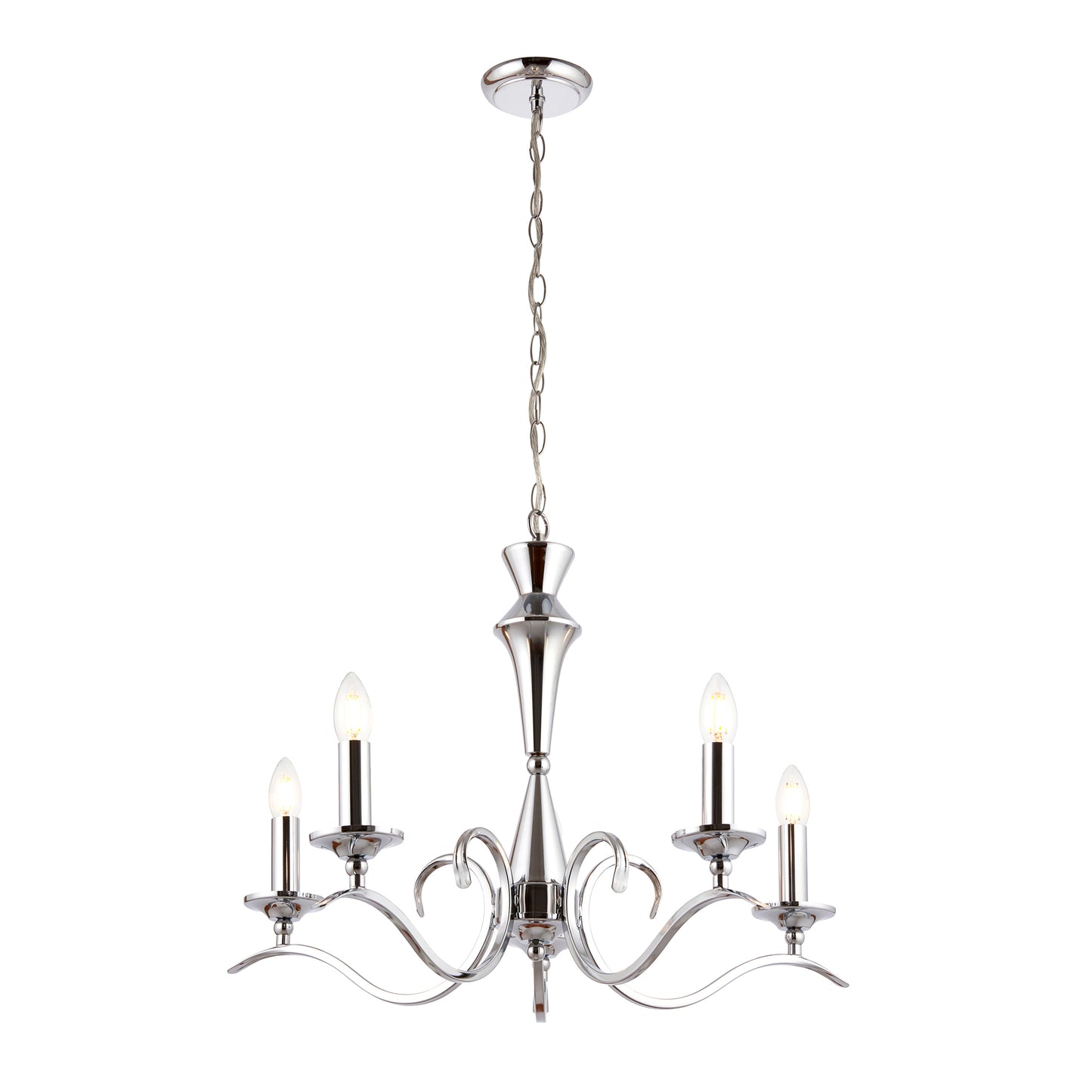 Kora 5 Pendant Light Chrome – Chrome