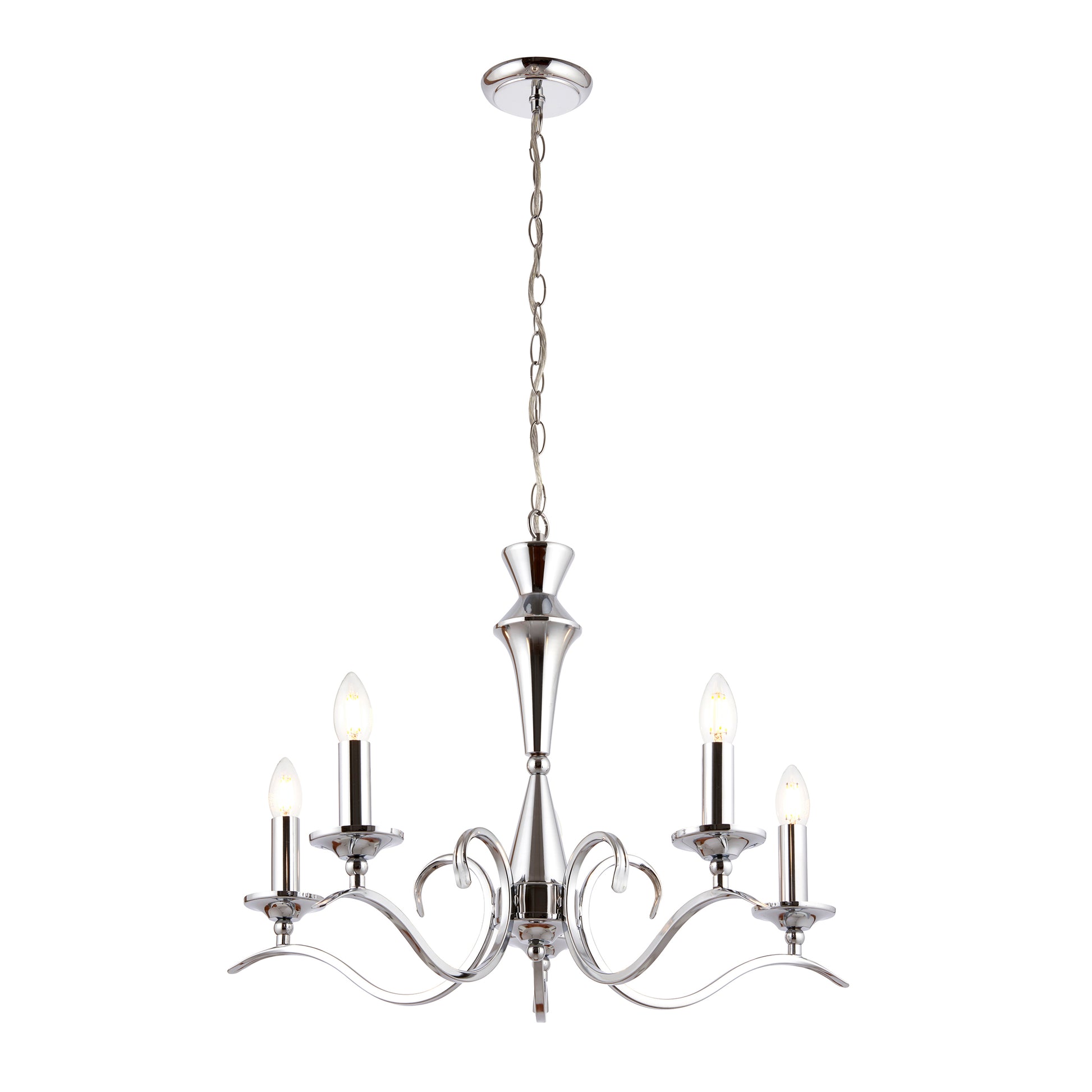 Kora 5 Pendant Light Chrome – Chrome