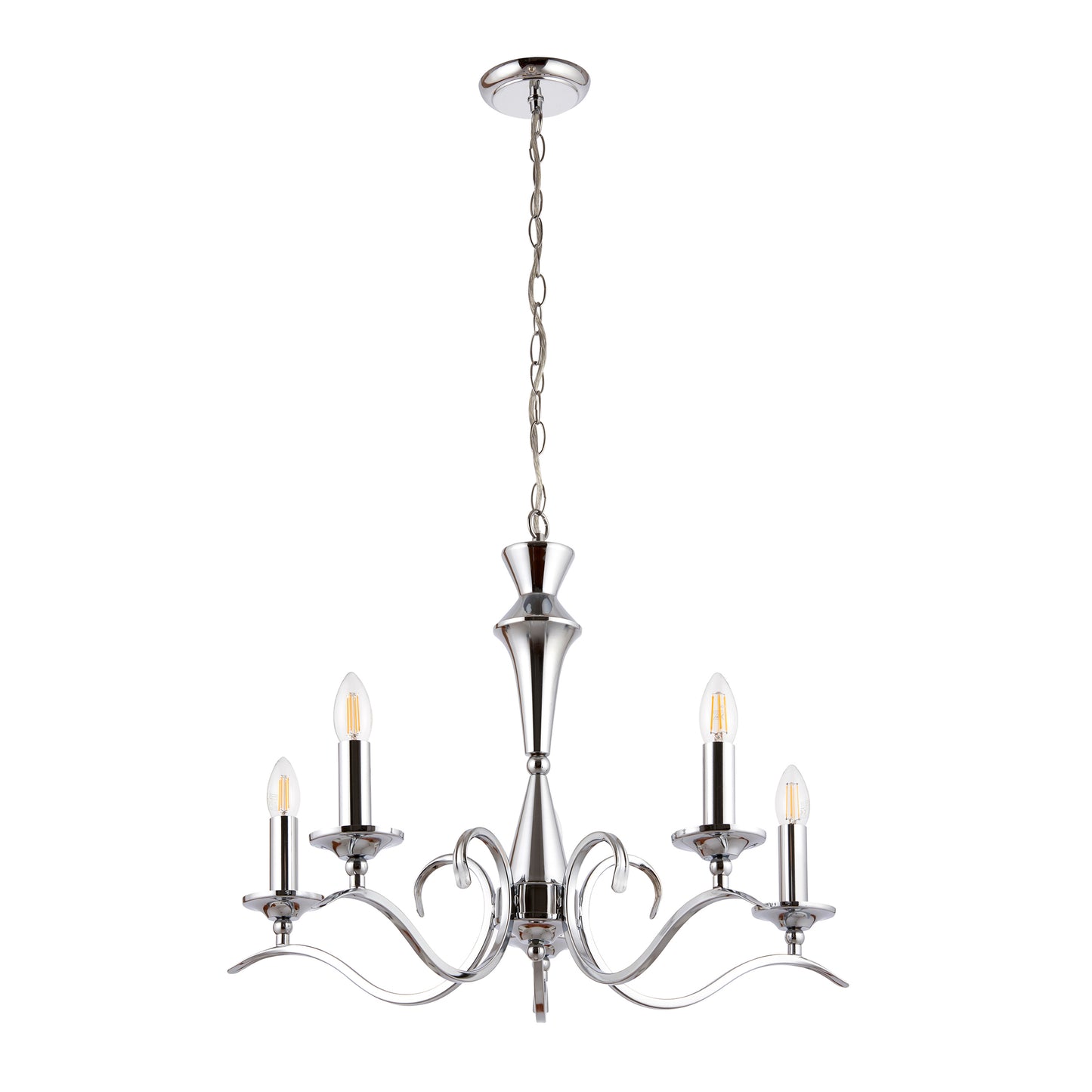 Kora 5 Pendant Light Chrome – Chrome
