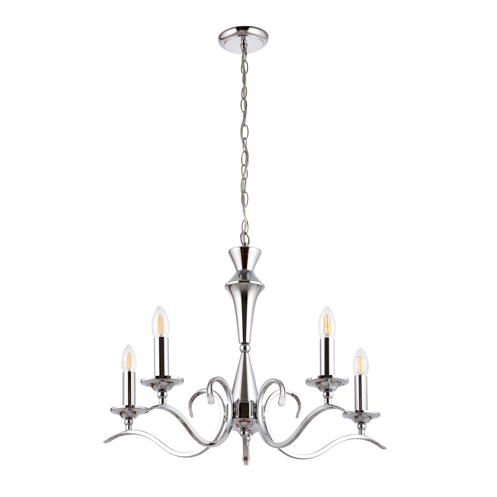 Kora 5 Pendant Light Chrome – Chrome