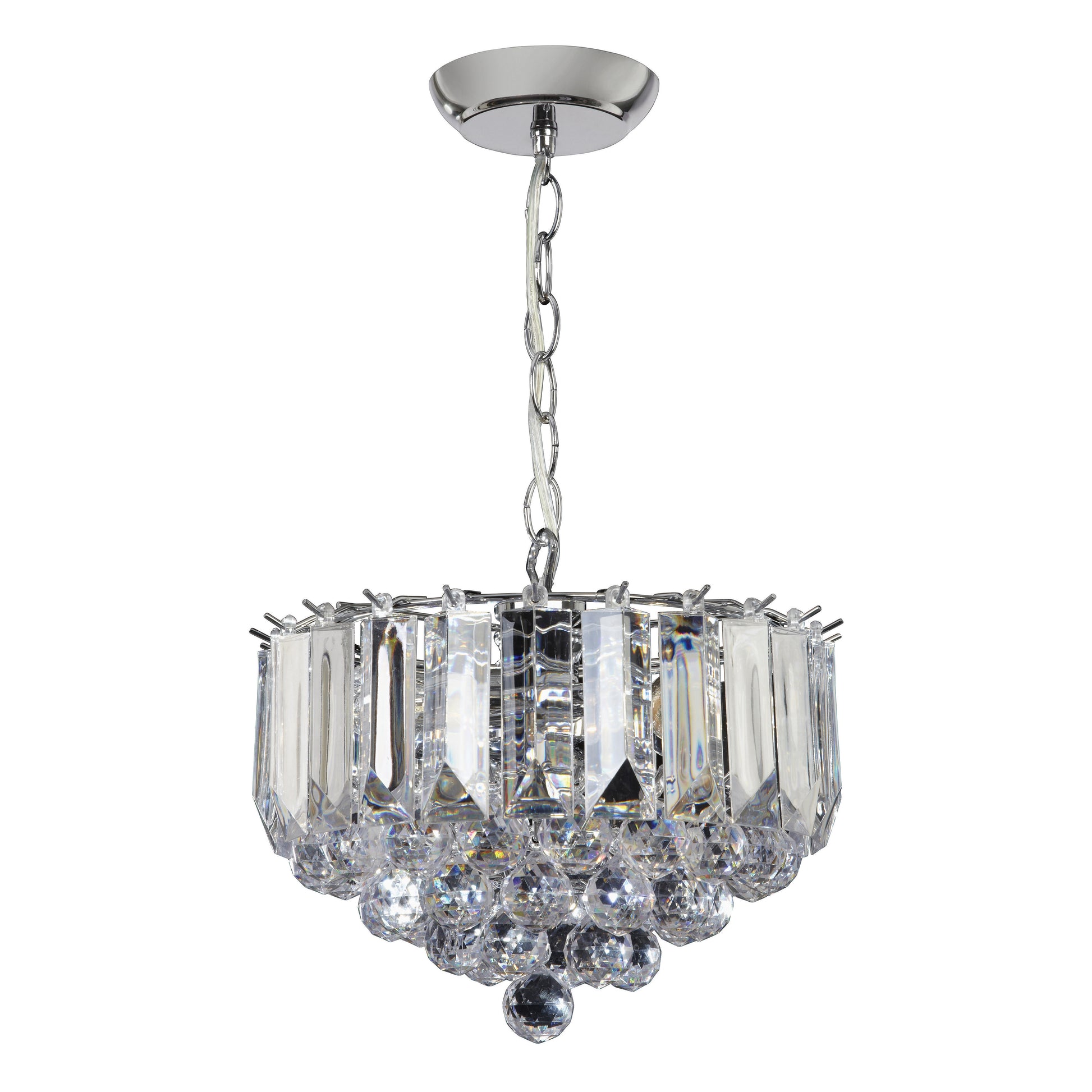 Fargo 3 Pendant Light Chrome 305mm – Chrome