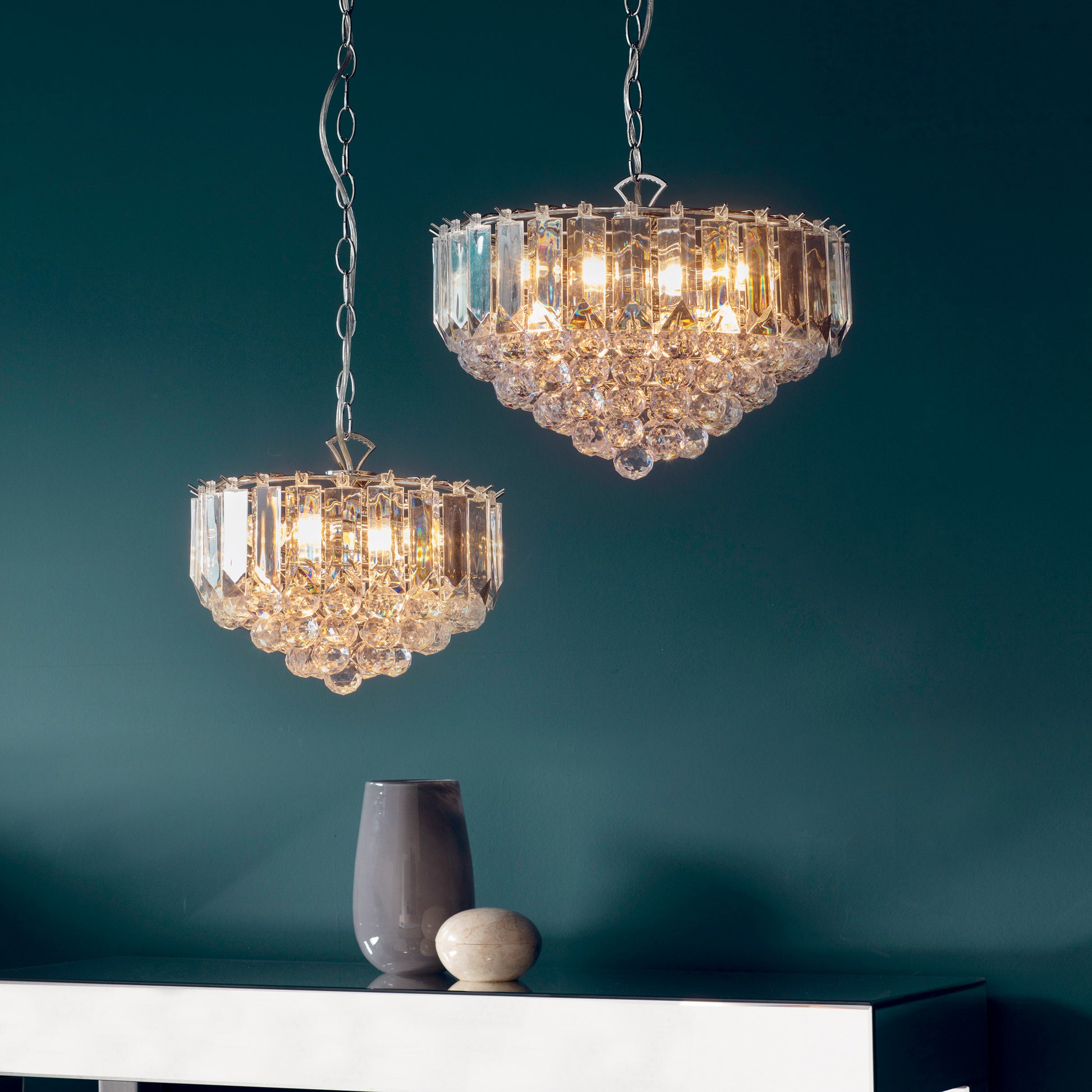 Fargo 3 Pendant Light Chrome 305mm – Chrome