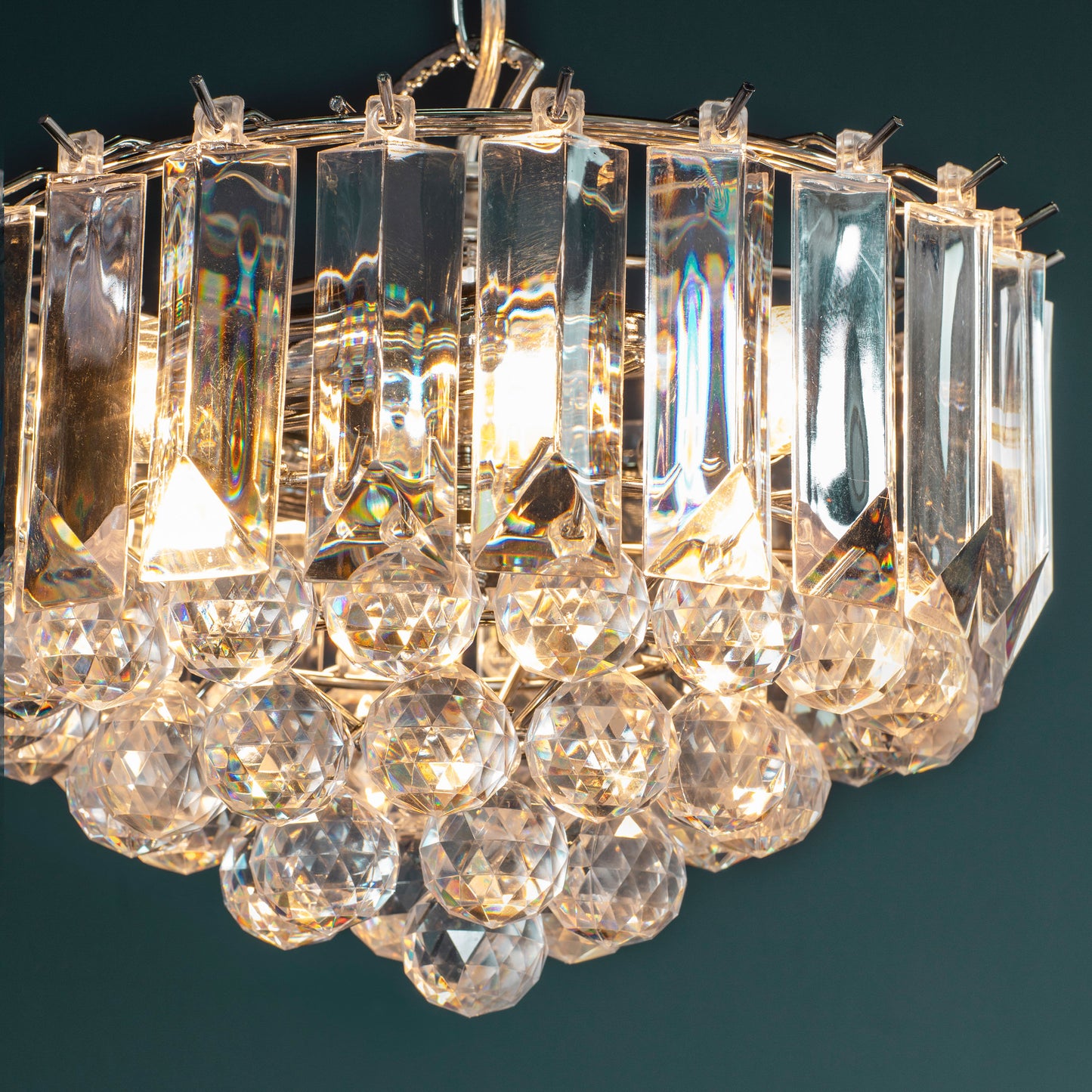 Fargo 3 Pendant Light Chrome 305mm – Chrome